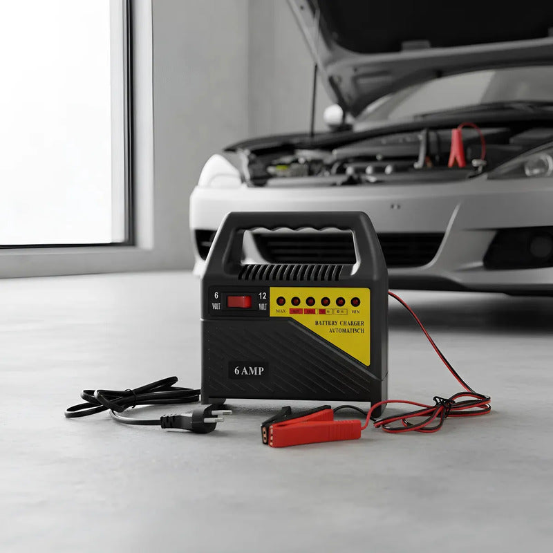 Cargador De Batería 6v/12v 6 Amperios Para Autos Motos