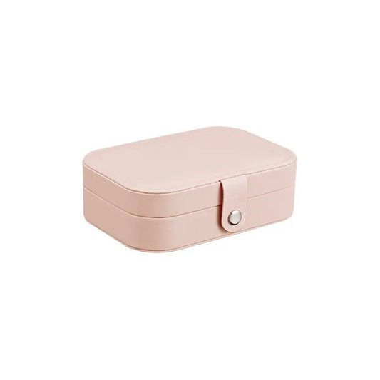 Caja Joyero Alhajero Organizador De Accesorios Bijouterie Color Rosa