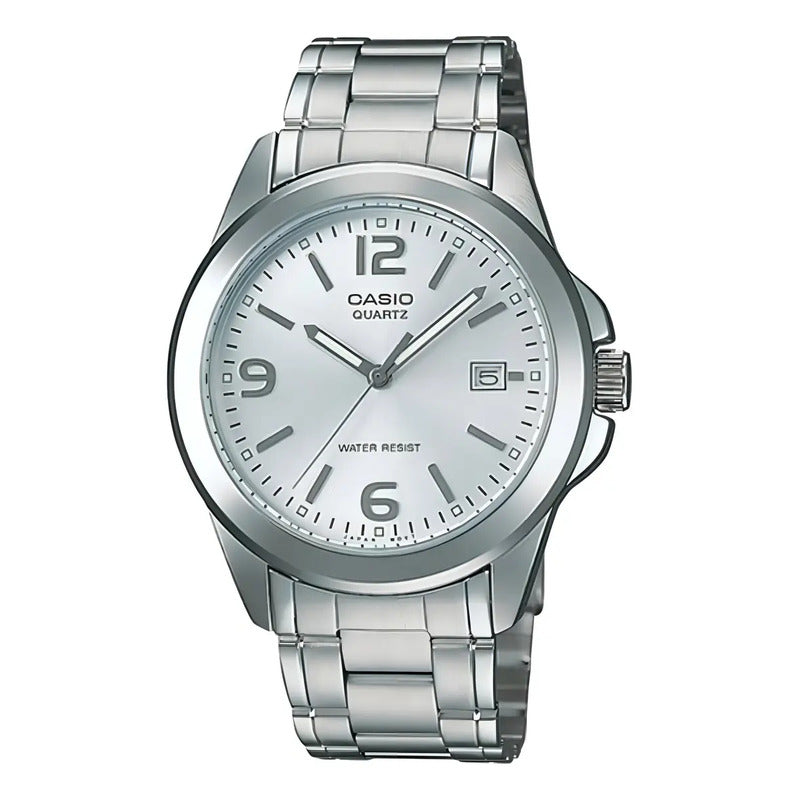 Reloj Pulsera Casio Mtp-1215a-7a Con Correa De Acero Inoxidable Color Plateado