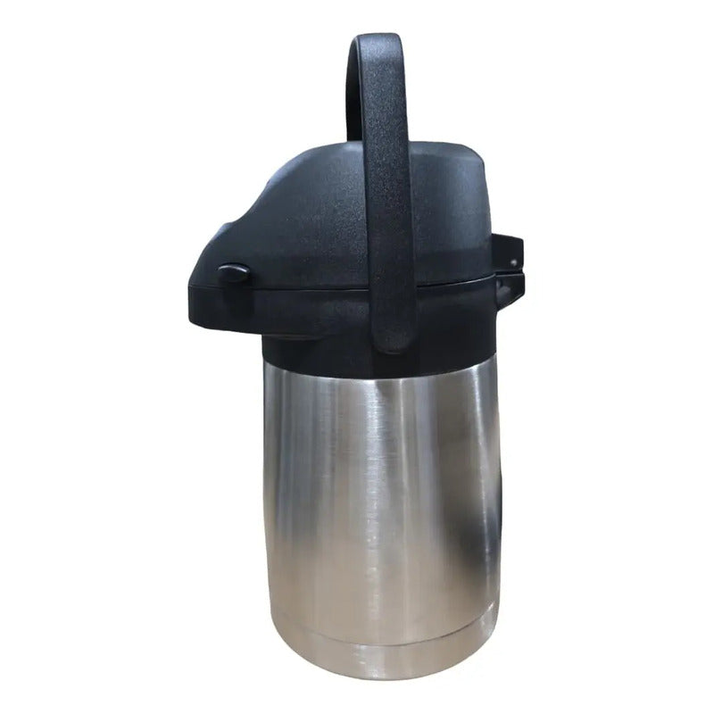 Termo Sifón 1.0 Litro Anymate Acero Inoxidable Plateado