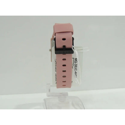Reloj Casio Analógico Para Mujer Con Malla De Resina Rosa Pastel