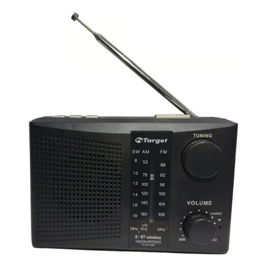 Radio Portátil Target Bluetooth Usb Am/fm/sw Negro Conexión Sd Cf15