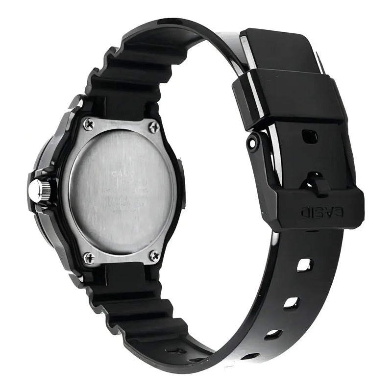 Reloj Mujer Casio Lrw-200h-9e2v Análogo Retro Negro Rose Gold