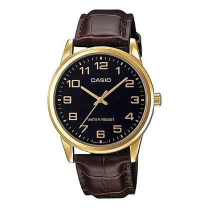 Reloj Mujer Casio Ltp-v001gl-1b Origin Dorado Con Negro Marrón
