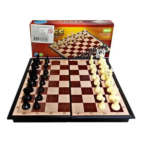 Tablero Ajedrez Plegable Magnético Juego De Ajedrez 18x18cm
