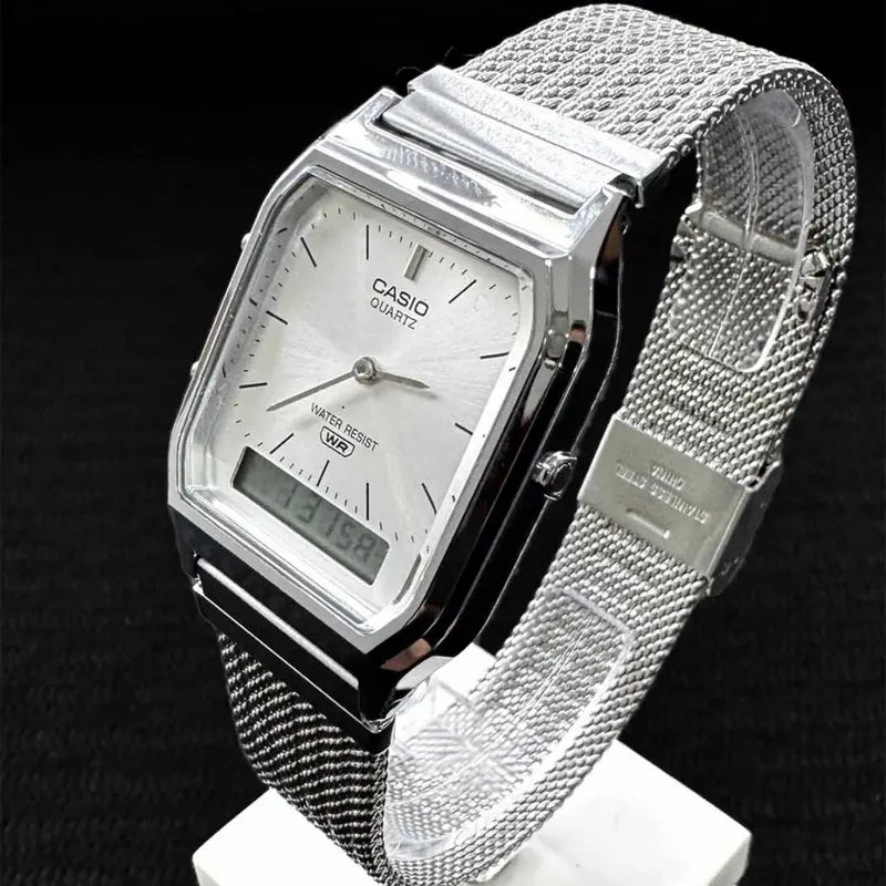 Reloj Casio Vintage Aq-230em-7adf Plateado