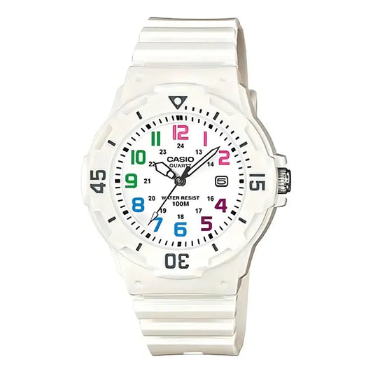Casio Sport Analógico Lrw-200h-7bvdf Mujer Adultos (cód: 22707060) Blanco Plateado