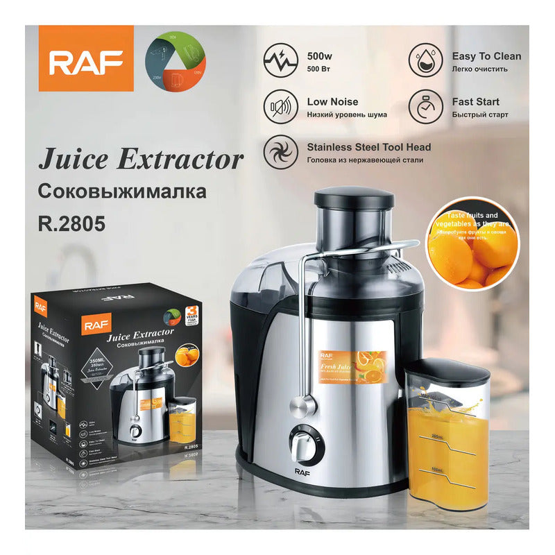 Extractor De Jugo Juguera 350 Ml 2 Velocidades No Ruido 600w Color Negro