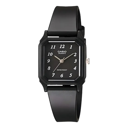 Reloj Casio Clásico Para Mujer, Con Correa Negra Y Fondo Blanco Negro