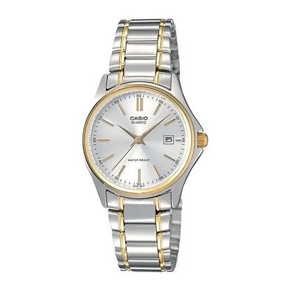 Reloj Casio Mujer Clásico Ltp1183g-7adf Calendario Combinado Plateado Plata