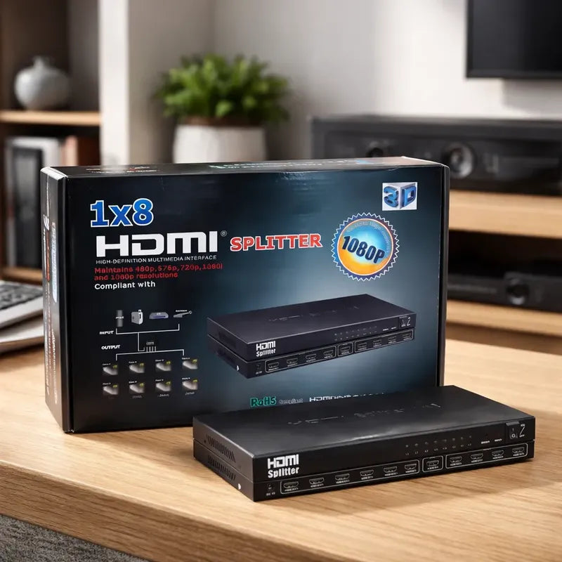 Splitter Hdmi 8 Puertos Genérico 1080i Hdcp