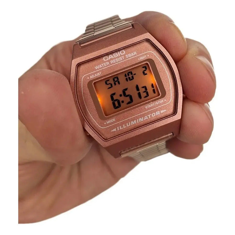 Reloj Casio Vintage B640wc-5avt Unisex Rosa
