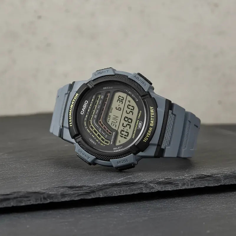 Reloj Casio Ws-1800-2avdf Gris Negro