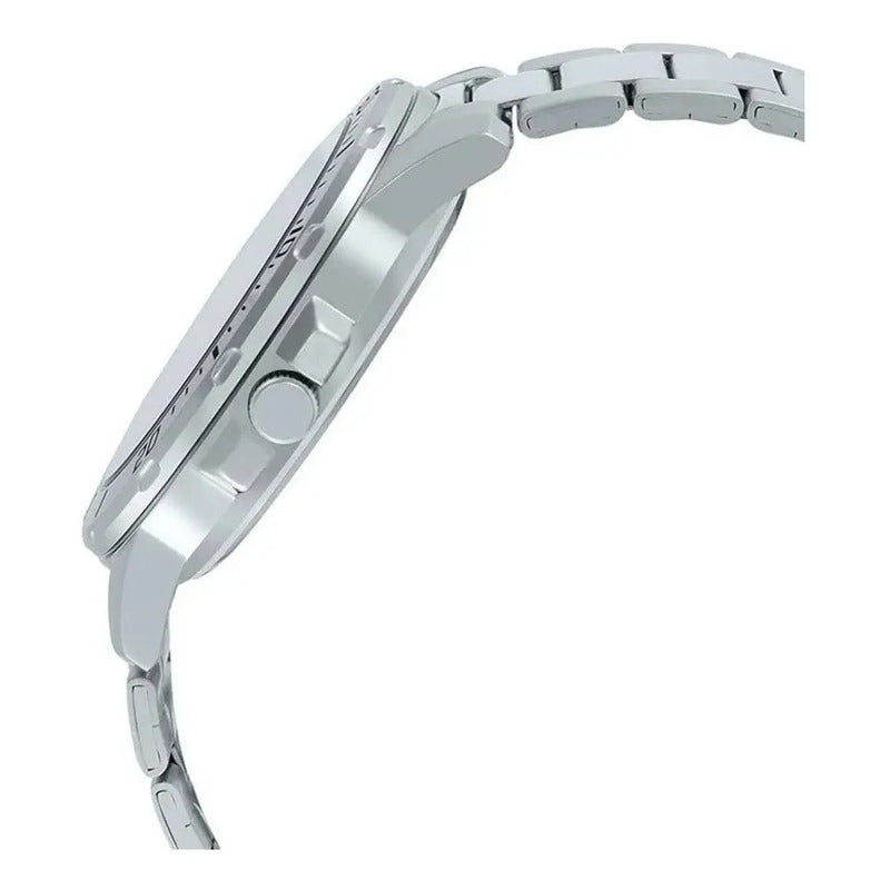 Reloj De Pulsera Casio Dress Mtp-vd01d-1e2 Original Plateado Negro