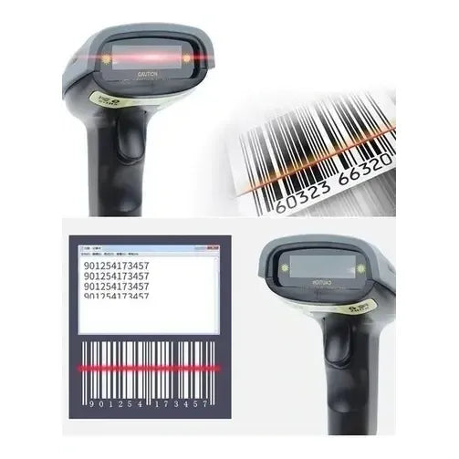 Pistola Lector Código De Barra Scanner Láser Usb Color Negro