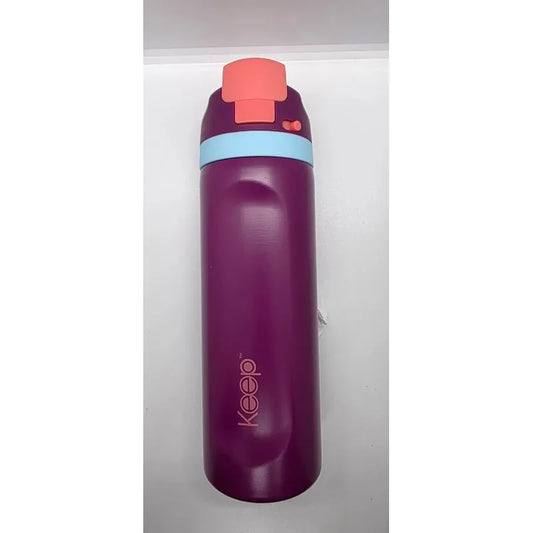 Botella Insulada Flask Naranjo Salmón 720 Ml Keep Morado
