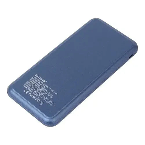 Cargador Portátil Aiwa Carga Rápida 10.000 Paw200 Vc Color Azul