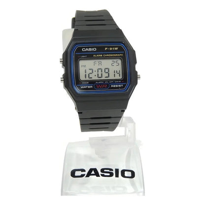 Reloj De Pulsera Casio Collection F-91 De Cuerpo Color Negro Gris
