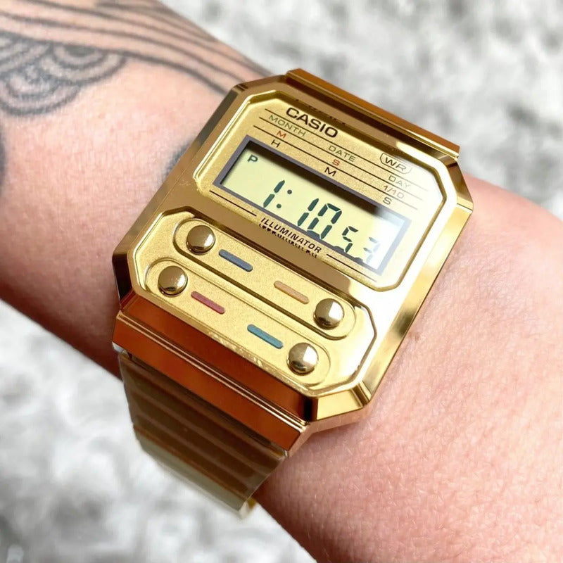 Reloj Casio Vintage A100weg-9adf Dorado