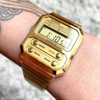 Reloj Casio Vintage A100weg-9adf Dorado