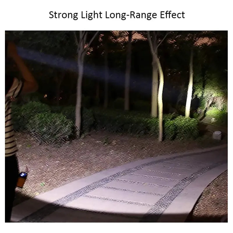 Foco Linterna Led De Caza Camping Minería Dp-p98 Color Negro