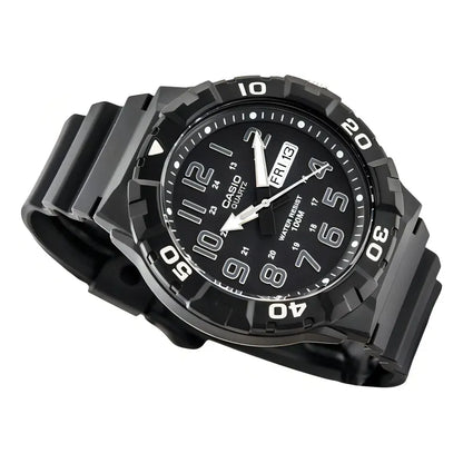 Reloj Casio Mrw-210h-1a Numeros Plata Caratula Grande 55mm 100m