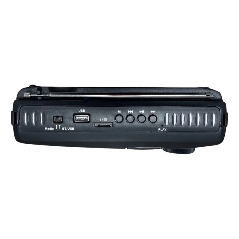 Radio Target Portátil Bluetooth/usb/4 Bandas Am/fm/sw1/sw2 Negro
