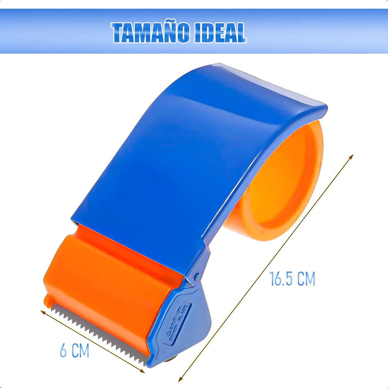 Dispensador De Cinta Cortador De Cinta De Embalaje Dispensad Naranja Con Azul
