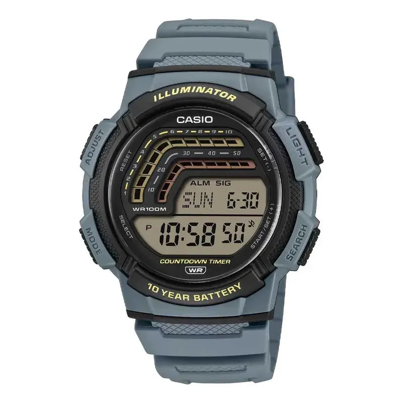 Reloj Casio Ws-1800-2avdf Gris Negro