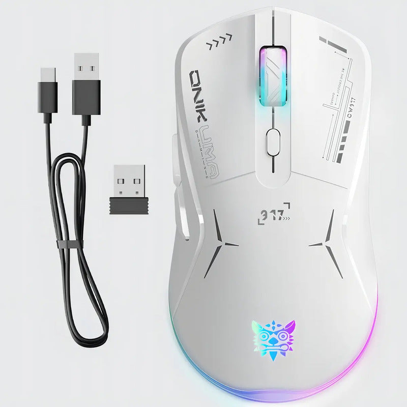 Mouse Gamer Inalámbrico Cw917 Blanco Onikuma