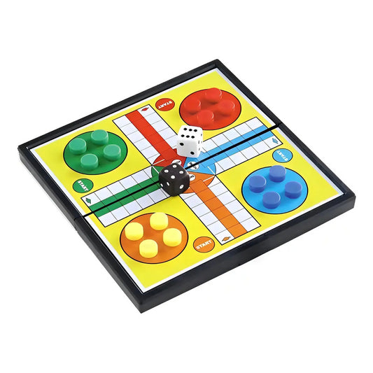 Juego De Mesa Parchis Ludo Magnético Plegable De 18 Cm Para 2 A 4 Jugadores