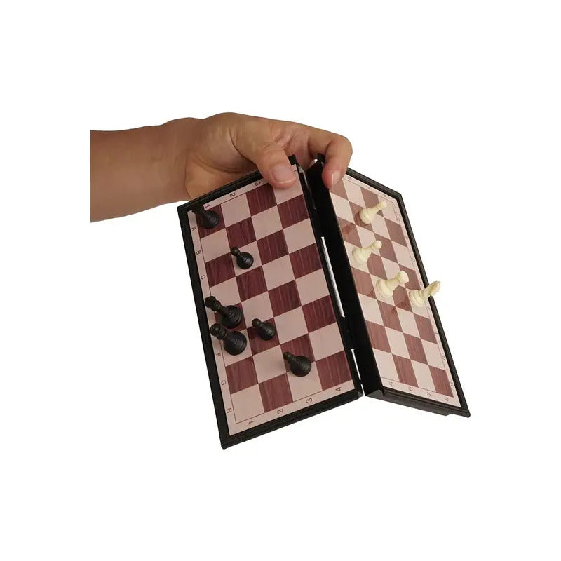 Tablero Ajedrez Plegable Magnético Juego De Ajedrez 18x18cm