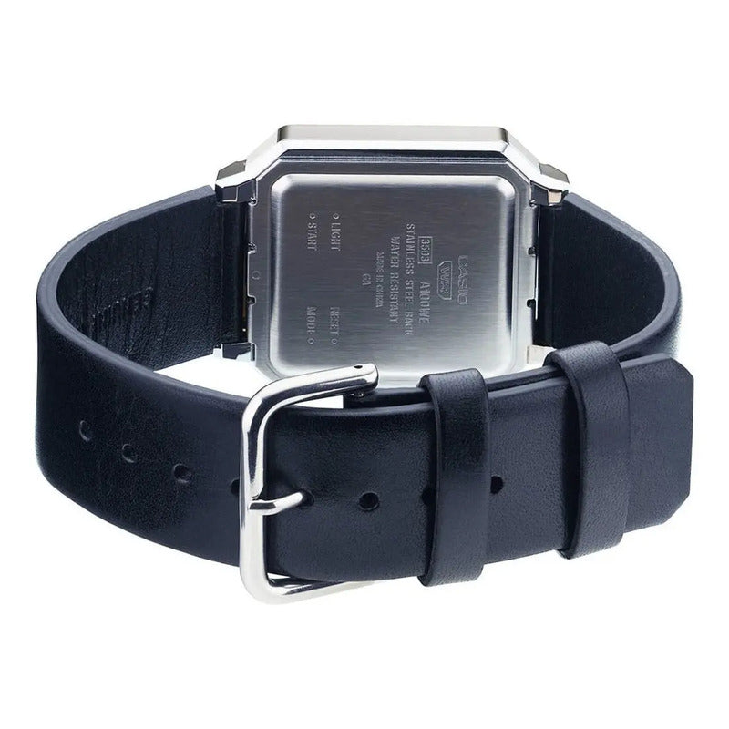 Reloj Unisex Plateado Casio Digital A-100wel-1adf-sc Negro