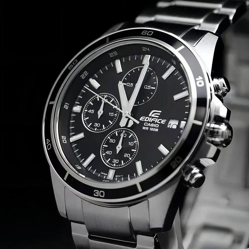 Reloj Hombre Casio Edifice Efr-526d-1a Agente Oficial Caba Gris Negro