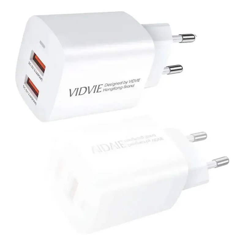 Cargador Pared   Dual Usb Ple250 Blanco