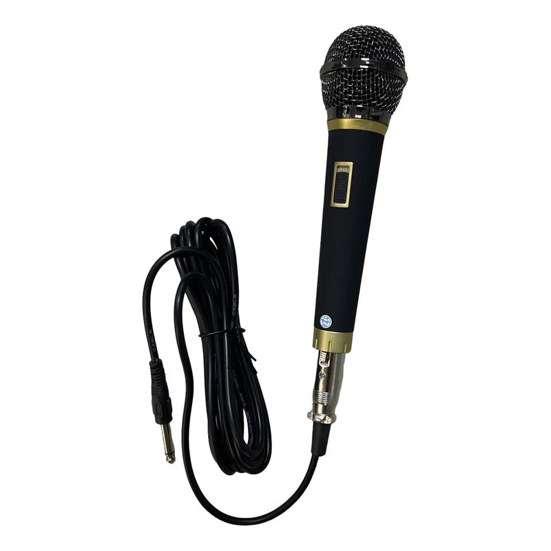 Microfono Alambrico Karaoke Profesional Canto Cardioide Voz Negro