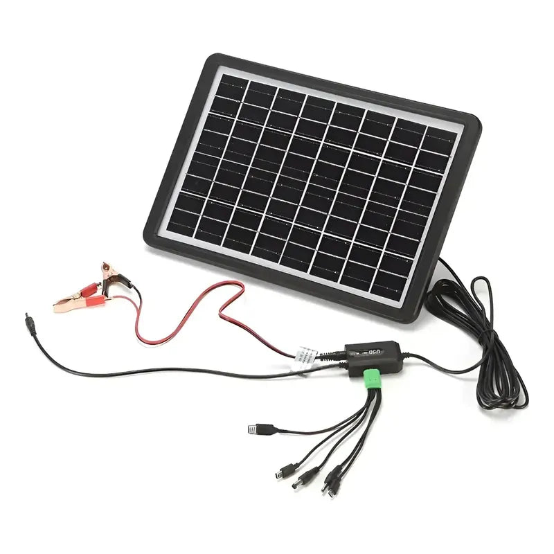 Panel Solar 15w Cargador Negro
