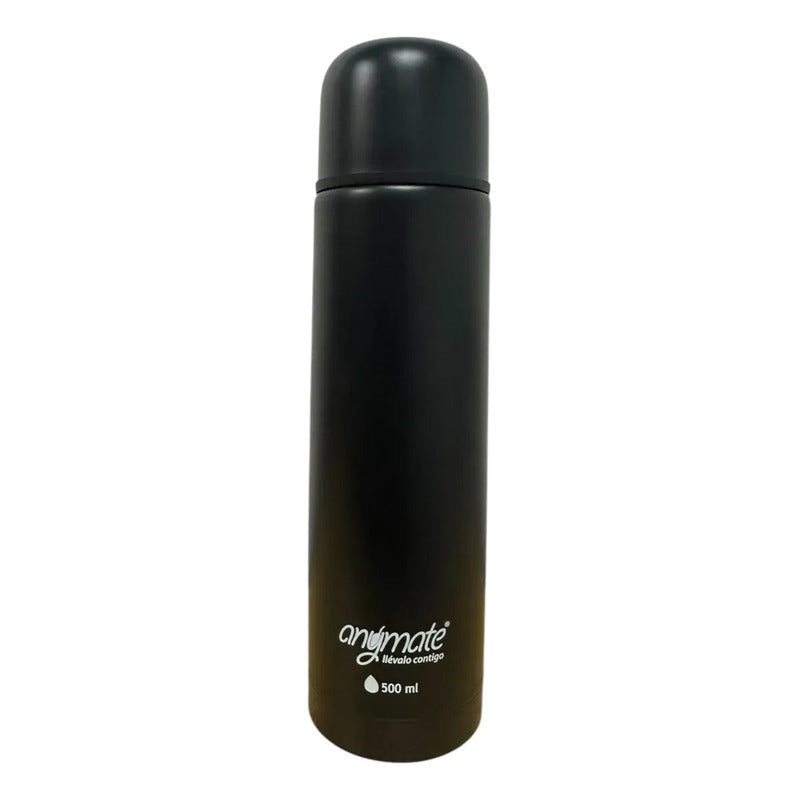 Set De Mate Anymate Termo Bala 500ml + Mate 140ml Negro