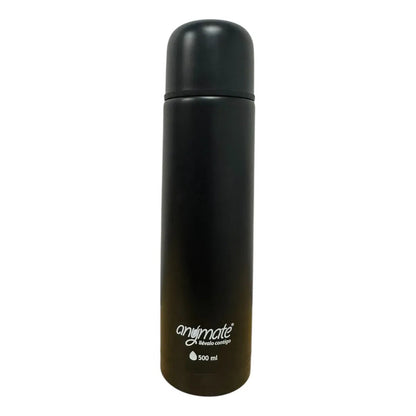 Set De Mate Anymate Termo Bala 500ml + Mate 140ml Negro