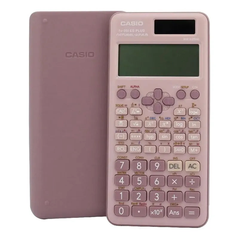 Calculadora Casio Fx-991es Plus Tapa Plástica Color Rosado