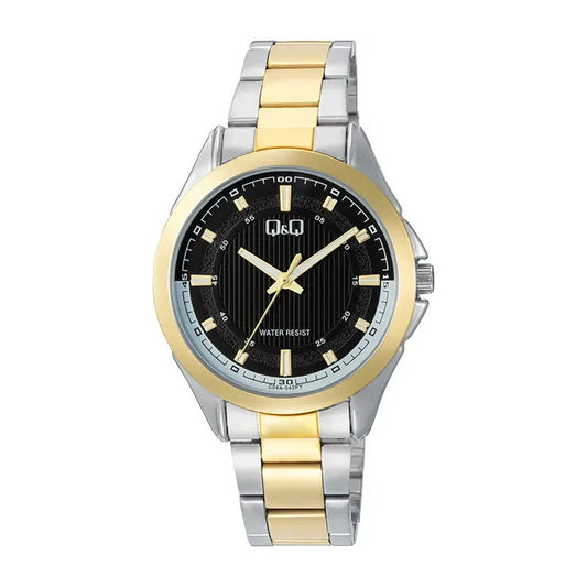 Reloj Q&q Moda Modelo: C04a-042py Gris Dorado Negro