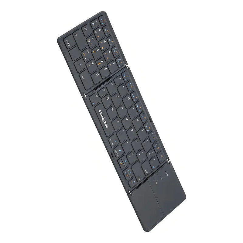 Teclado Plegable Inalámbrico Meidimake Mk-1008 Touchpad Bluetooth Negro Inglés Internacional