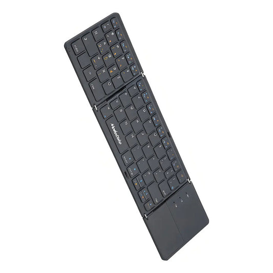 Teclado Plegable Inalámbrico Meidimake Mk-1008 Touchpad Bluetooth Negro Inglés Internacional