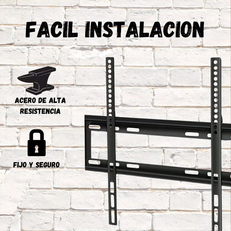 Soporte Fijo Para Tv Pared 26  A 63  Negro Vesa 400x400mm