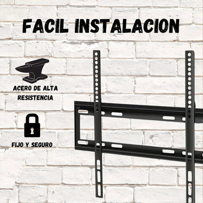 Soporte Fijo Para Tv Pared 26  A 63  Negro Vesa 400x400mm