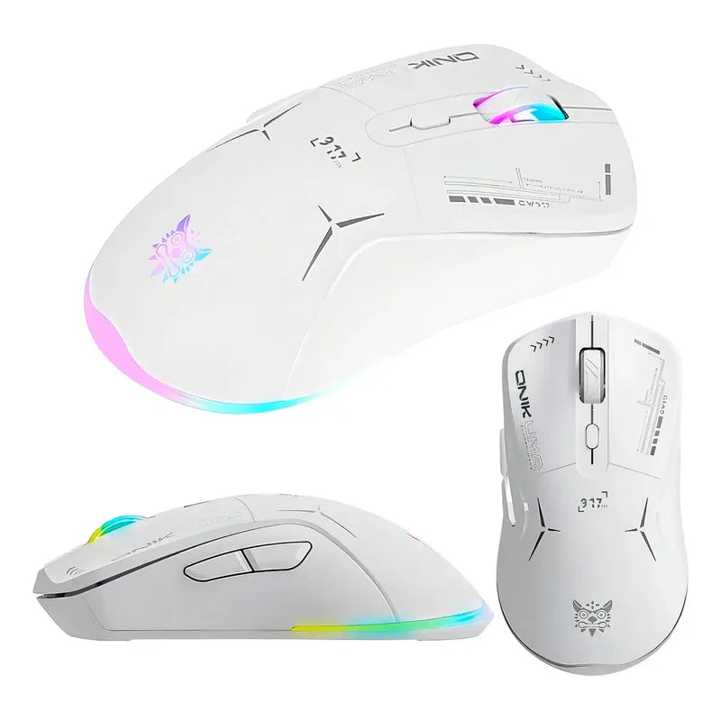 Mouse Gamer Inalámbrico Cw917 Blanco Onikuma