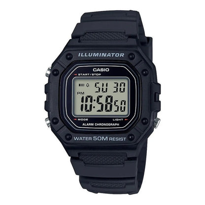 Reloj Pulsera Casio Youth W-218h-1a Negro Gris/negro
