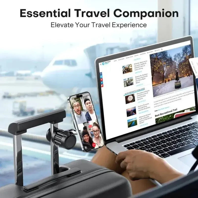 Soporte Para Teléfono Magnético De Viaje 360° Negro