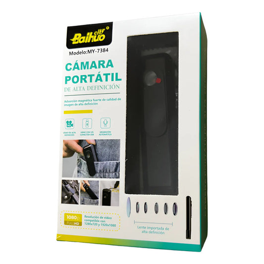 Cámara Baihuo Mini My-7384 Hd Clip 1080p Negro