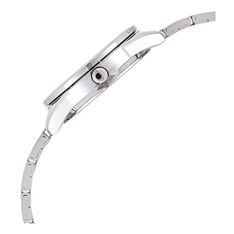 Reloj Casio Mujer Modelo Ltp-v005d-4budf /relojería Violeta Color De La Correa Plateado Arctic Silver Rosa